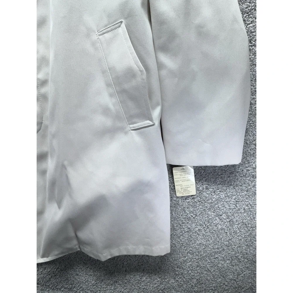 Vintage NWT Clipper Mist Donald All Weather Trench Coat Insulated‎ Size 42 Long